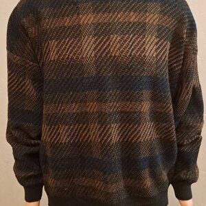 Vintage Men's Drop Sleeve Pullover Sweater by Serafini Size XL Made in Turkey